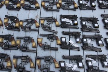 Ribuan senjata api selundupan produsen AS disita militer Meksiko