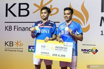 Pramudya/Rahmat juara Indonesia Masters Super 100