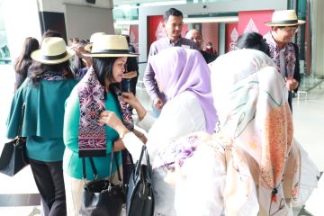 Sejumlah delegasi peserta PEMSEA PNLG tiba di Tangerang