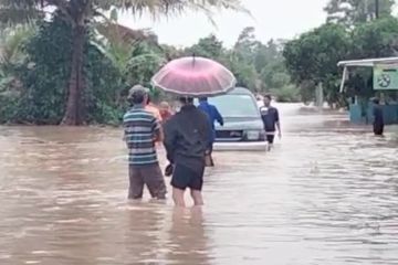 BPBD Lampung Selatan sebut air di Candipuro mulai naik kembali