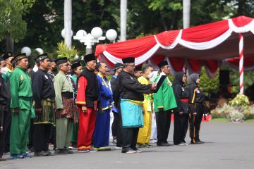 Puluhan komunitas perguruan silat deklarasi Surabaya damai