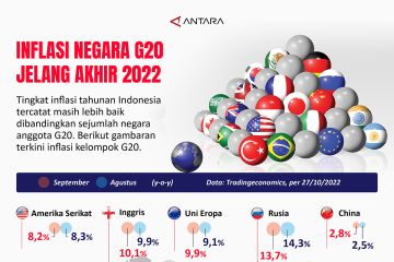 Inflasi negara G20 jelang akhir 2022