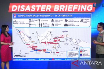 BNPB: Delapan meninggal akibat bencana hidrometeorologi basah sepekan