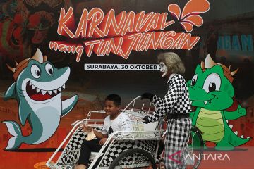 Karnaval Nang Tunjungan di Surabaya jadi agenda tahunan