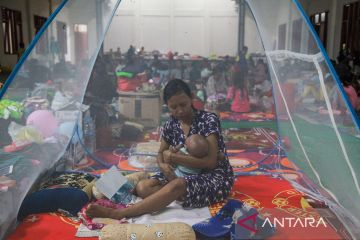 Pengungsi banjir di Kotawaringin Barat