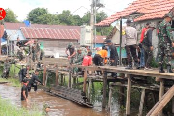 Mabes TNI AD tinjau pembangunan jembatan TMMD di Petuk Ketimpun