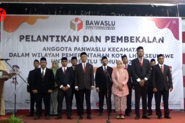 Panwaslih Lhokseumawe Aceh lantik 12 anggota Panwascam