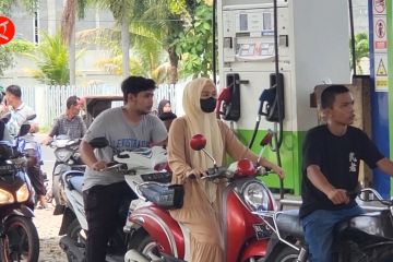 Pasca harga pertamax turun, antrean di SPBU Lhokseumawe masih normal