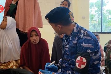 TNI AU beri pengobatan ke beberapa desa terisolasi di Aceh Utara