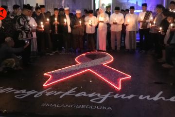 Wali Kota Malang bersama Aremania doakan korban tragedi Kanjuruhan