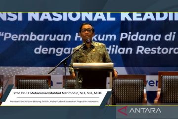 Mahfud: "Restorative justice" itu tidak sembarangan