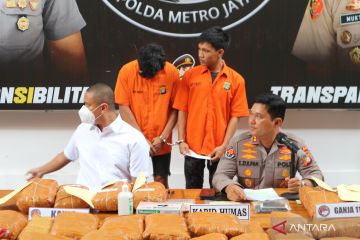 Polda Metro gagalkan pengiriman 112 kilogram ganja ke Jakarta