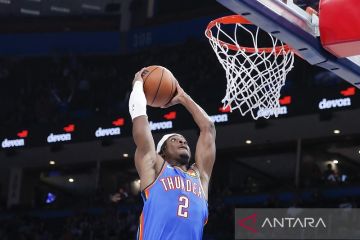 Shai Gilgeous-Alexander bimbing Thunder menang empat gim beruntun