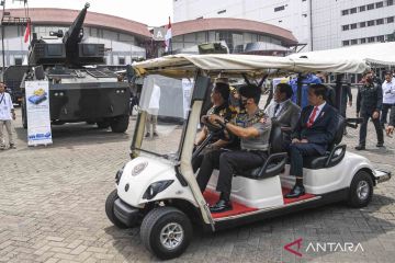 Presiden Joko Widodo kunjungi Pameran Indo Defence 2022 di Kemayoran