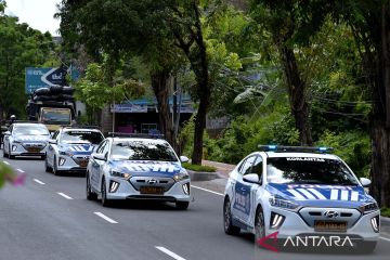 Latihan penggunaan kendaraan listrik jelang KTT G20 Bali