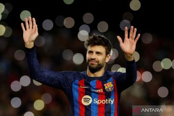 Gerard Pique gantung sepatu usai laga Barca lawan Almeria