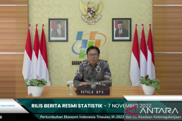 BPS catat ekonomi Indonesia tumbuh 5,72 persen pada triwulan III