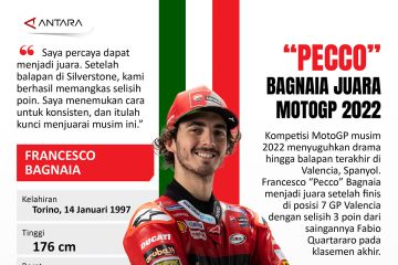 "Pecco" Bagnaia juara MotoGP 2022