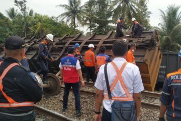 DJKA terjunkan petugas tangani tumburan KA barang di Lampung
