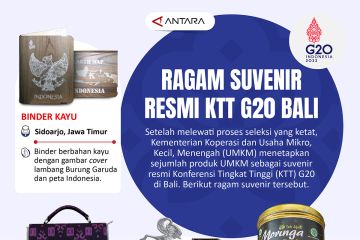 Ragam suvenir resmi KTT G20 Bali