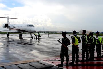 12 pesawat delegasi KTT G20 parkir di Bandara Juanda