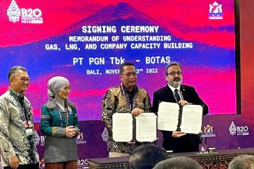 Subholding Gas Pertamina PGN dan BOTAS kerja sama gas bumi di Turki