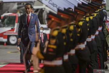 Presdien Joko Widodo tiba di Bali