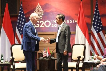 Presiden Jokowi bertemu Joe Biden di Bali