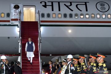 PM India Narendra Damodardas Modi tiba di Bali