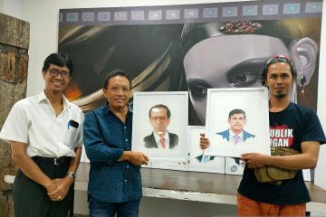 NCPI bersama dua perupa Bali persembahkan lukisan wajah pemimpin G20