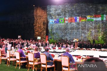 Sajian makan malam pemimpin dan delegasi G20 dari berbagai daerah