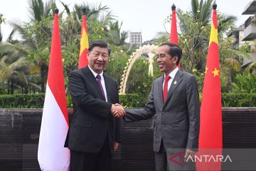 Jokowi-Xi Jinping saksikan uji coba kereta cepat Jakarta-Bandung