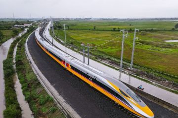 Uji coba operasional Kereta Cepat Jakarta-Bandung berjalan sukses