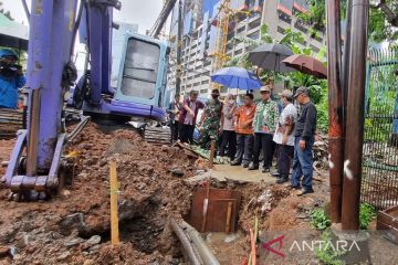 Jalan di Setiabudi Jakarta Selatan ditutup untuk pembenahan utilitas