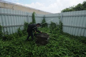 Kegiatan tilik situs yoni di proyek pembangunan jalan tol