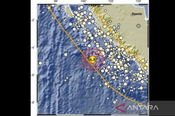 Gempa bumi magnitudo 6,8 guncang Enggano, Bengkulu