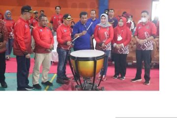 Puluhan tim Marching Band berebut piala Bupati Cup 2022