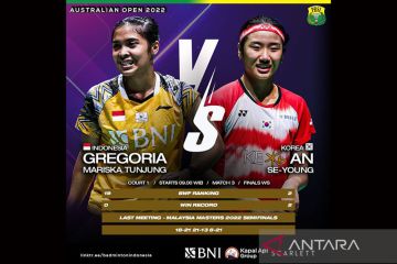 Gregoria Mariska hadapi jalan terjal pada final Australian Open 2022