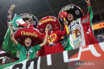Warna warni pendukung Meksiko di Piala Dunia 2022