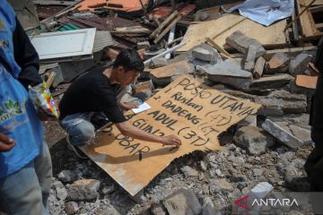 Hari ketiga pascagempa bumi Cianjur