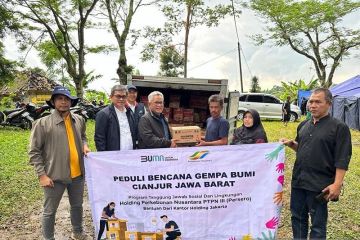 PTPN V gerak cepat bantu korban gempa Cianjur