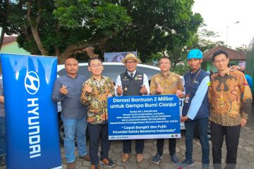 Hyundai salurkan bantuan untuk korban gempa Cianjur