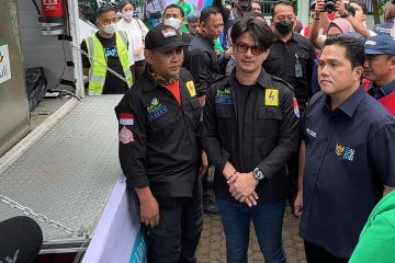 Kunjungi Korban Gempa Cianjur, Menteri BUMN Apresiasi Aksi PLN Hadirkan Food Truck