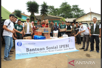 Ikatan Pegawai Bank Indonesia bantu korban gempa Cianjur