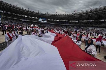 Nusantara Bersatu oleh Gabungan Relawan Jokowi dihelat di GBK