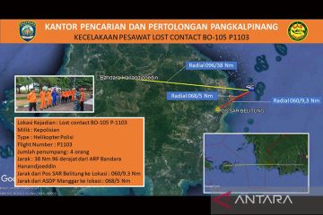 Helikopter Polri hilang kontak di Belitung Timur layak terbang