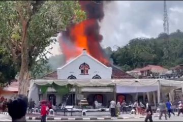 Kebakaran GPK Sawahlunto diduga jaringan listrik bermasalah