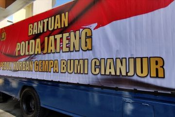 Polda Jateng kirim bantuan logistik untuk korban gempa Cianjur