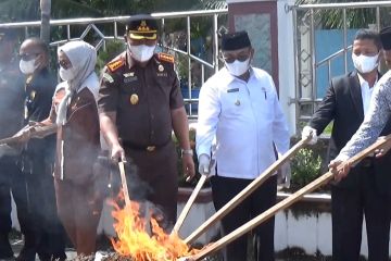 Kejari Langsa Aceh musnahkan barang bukti, narkoba mendominasi