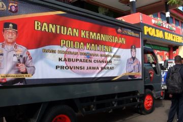 Polda Kalteng kirimkan bantuan logistik untuk korban gempa Cianjur